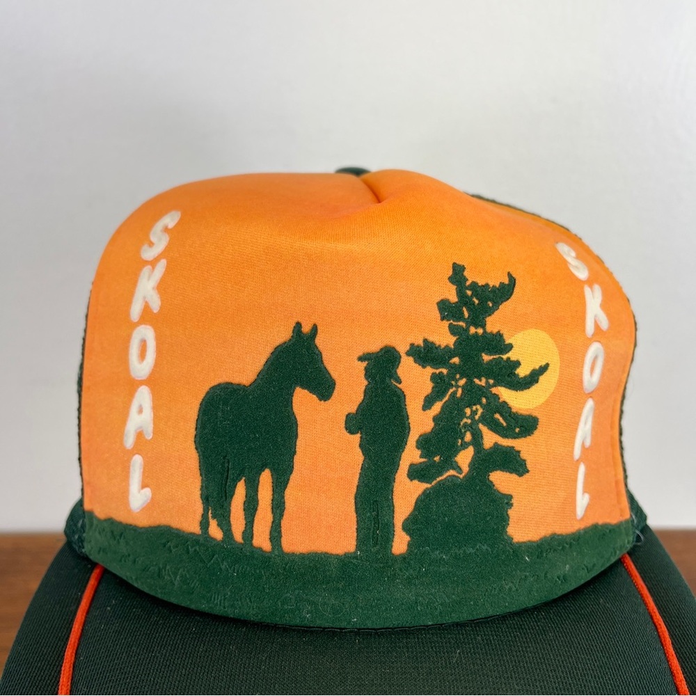 Vintage Skoal Chewing Tobacco Snapback Adjustable Trucker Mesh Cowboy Hat rare - Picture 5 of 13
